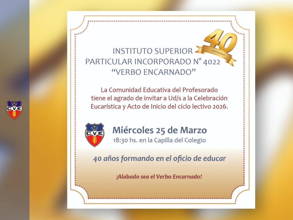 Verbo Encarnado, Colegio, Rosario, Santa Fe